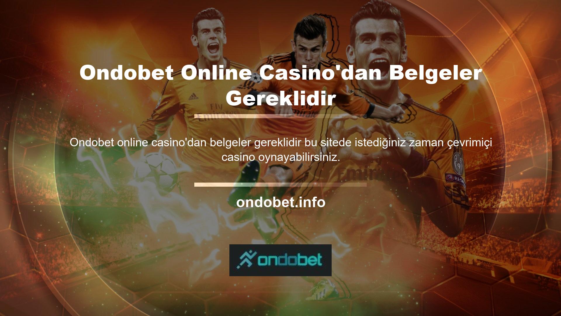 Ondobet Online Casino'da oynamak için ne yapmam gerekiyor? Tek yapmanız gereken üye olmak, hesap açmak ve hesabınıza para yatırmak