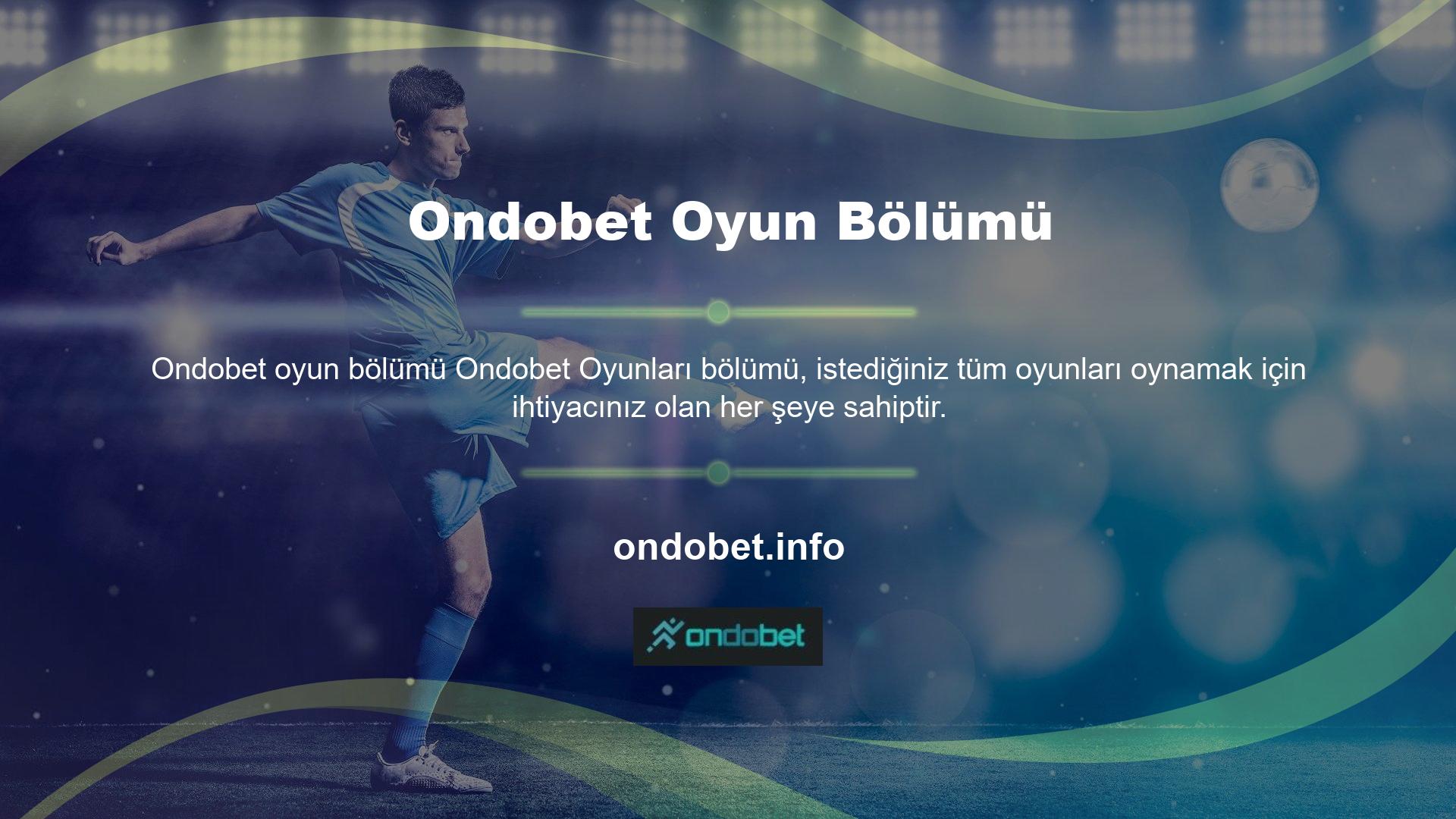 İster bingo, poker veya tepeli olun, Ondobet Casino sizi keyif alacak çok çeşitli oyunlarla kapladı
